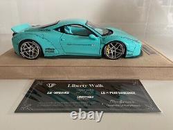 Liberty Walk Ferrari 458 Tiffany Blue Édition Limitée #05 sur 50 pièces