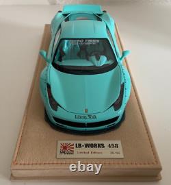 Liberty Walk Ferrari 458 Tiffany Blue Édition Limitée #05 sur 50 pièces