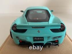 Liberty Walk Ferrari 458 Tiffany Blue Édition Limitée #05 sur 50 pièces