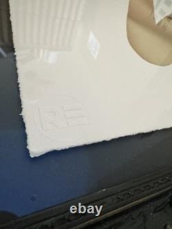 Lino Lago. FAUX ABSTRAIT (Reine Victoria) Signé. Éd. Limitée. Encadré avec verre artistique.