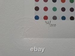 Lithographie collectée analogique de biotine-propranolol signée par Damien Hirst