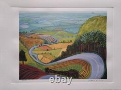 Lithographie de collection de Garrowby Hill signée par David Hockney