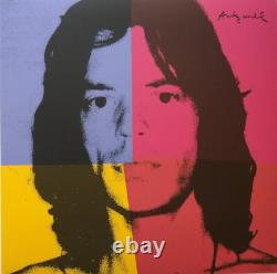 Lithographie en édition limitée signée Andy Warhol des années 1980 Mick Jagger