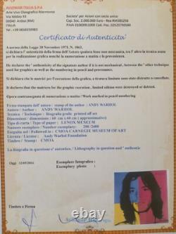 Lithographie en édition limitée signée Andy Warhol des années 1980 Mick Jagger