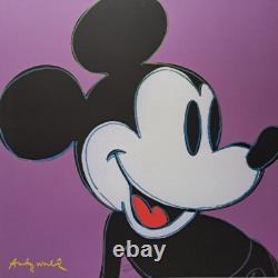 Lithographie en édition limitée signée Andy Warhol des années 1980 - Mickey Mouse