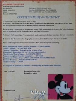 Lithographie en édition limitée signée Andy Warhol des années 1980 - Mickey Mouse