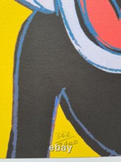 Lithographie en édition limitée signée d'Andy Warhol de Mickey Mouse des années 1980