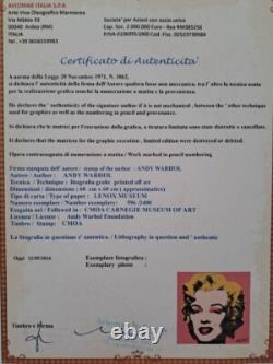 Lithographie en édition limitée signée d'Andy Warhol des années 1980 Marilyn Monroe