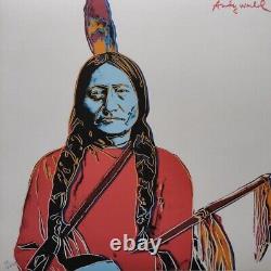 Lithographie en édition limitée signée d'Andy Warhol des années 1980 : Sitting Bull