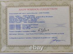 Lithographie signée d'Andy Warhol 4 x Chat Certificat Leo Castelli