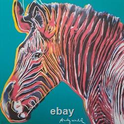 Lithographie signée en édition limitée d'Andy Warhol des années 1980 - Zebra