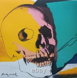 Lithographie signée en édition limitée de Skull d'Andy Warhol des années 1980