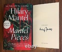 Livre signé à la main HILARY MANTEL MANTEL PIECES Édition limitée RARE Rowling + COA