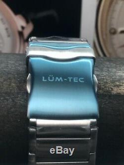 Lum-tec Suisse M81 Automatique 44mm Bracelet Cadran Noir Limited Edition 100 Pièces