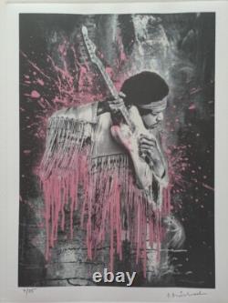 M. Brainwash Lithographie Collectible Signée Jimi Hendrix