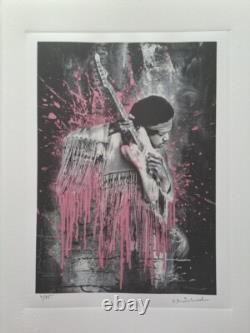 M. Brainwash Lithographie Collectible Signée Jimi Hendrix