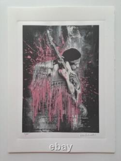 M. Brainwash Lithographie Collectible Signée Jimi Hendrix
