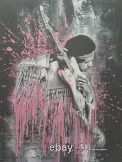 M. Brainwash Lithographie Collectible Signée Jimi Hendrix
