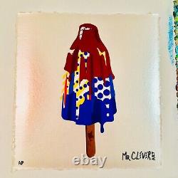 M. Clever Art Primary Dots Ice Cream Pop Art Contemporain Print Abstract