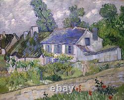 Maison D'auvres Par Vincent Van Gogh Fine Art Print Reproduction Sur Canvas 24x30