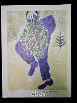 Marc Chagall Les Jambes Lithographie Posthume Certifiée et Numérotée 47/200