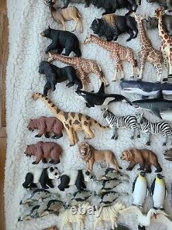Massive Lot Schleich, Safari Ltd, Etc Figurine Animale 194 Pièces 30lbs