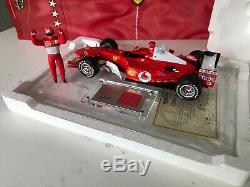 Michael Schumacher 75ème Win Ferrari F1 F2004 Hotwheels 118 Costume Race Piece Coa