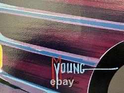 Michael Young CHRYSLER Sérigraphie sur toile en édition limitée signée à la main 24 x 35