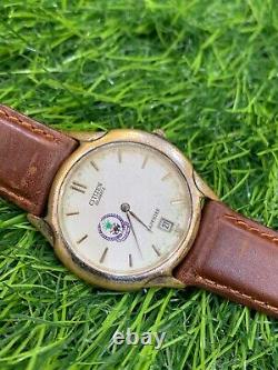 Montre à quartz Citizen vintage avec logo Arabie Saoudite édition spéciale limitée des années 1980