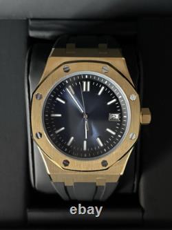 Montre automatique Seiko Mod NH35 AP 41mm cadran bleu or ? Vendeur au Royaume-Uni