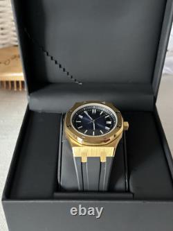 Montre automatique Seiko Mod NH35 AP 41mm cadran bleu or ? Vendeur au Royaume-Uni