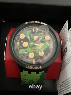 Montre-bracelet édition limitée Swatch Dragon Ball Z Shenron X Livraison au Royaume-Uni uniquement