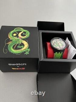 Montre-bracelet édition limitée Swatch Dragon Ball Z Shenron X Livraison au Royaume-Uni uniquement