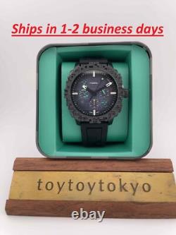 Montre chronographe Deepslate en édition limitée Minecraft x Fossil LE1205 noire NEUVE