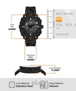 Montre chronographe Deepslate en édition limitée Minecraft x Fossil LE1205 noire NEUVE