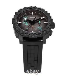 Montre chronographe Deepslate en édition limitée Minecraft x Fossil LE1205 noire NEUVE