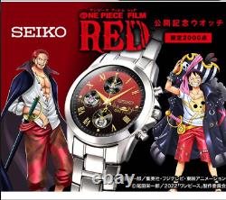 Montre de collaboration SEIKO One Piece FILM RED Édition Limitée 2000 Neuve F/S