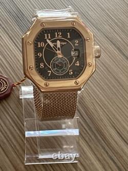 Montre pour homme Swan & Edgar Édition Limitée, Automatique Quadrant Rose. Cadran de 44 mm