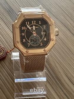 Montre pour homme Swan & Edgar Édition Limitée, Automatique Quadrant Rose. Cadran de 44 mm