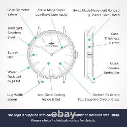 Montre suisse à mouvement limité en édition argentée par Nation of Souls, prix recommandé £189