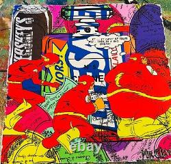 Mr Clever Art Fat Hero Street Art Contemporain Pop Art Urbain Art Abstrait Bd