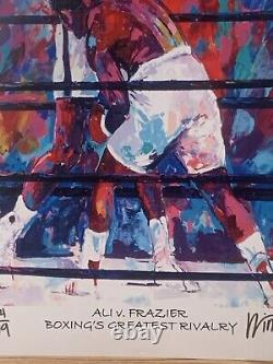 Muhammad Ali et Frazier Lithographie en Édition Limitée Signée & #24/99 Était 995$