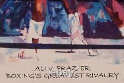 Muhammad Ali et Frazier Lithographie en Édition Limitée Signée & #24/99 Était 995$