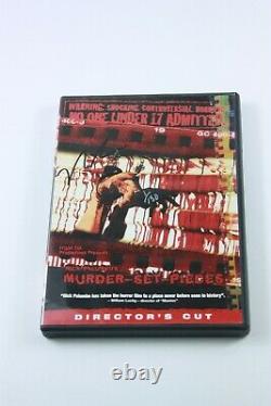 Murder Set Pieces DVD Rare Signé Par Le Directeur Director's Cut Limited 1/150