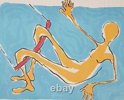 Nancy Willis Édition Limitée Rare Sérigraphie 'Flying Trapeze' C1988 2/18