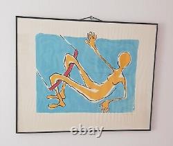 Nancy Willis Édition Limitée Rare Sérigraphie 'Flying Trapeze' C1988 2/18