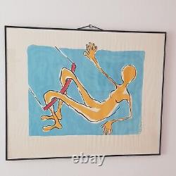 Nancy Willis Édition Limitée Rare Sérigraphie 'Flying Trapeze' C1988 2/18