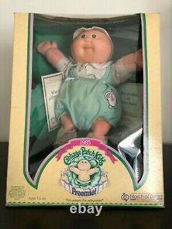 Nib Vintage Chabage Patch Kids Doll 1985 Mac Jamey Preemie W Naissance Certificate
