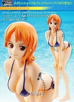 One Piece P. O. P Nami Édition Limitée Maillot de Bain Bleu Ver. 1/8 Figurine en PVC à l'Échelle