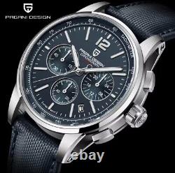 PAGANI DESIGN 2024 Nouvelles Montres de Luxe Décontractées pour Hommes Quartz VK63 Saphir Noir